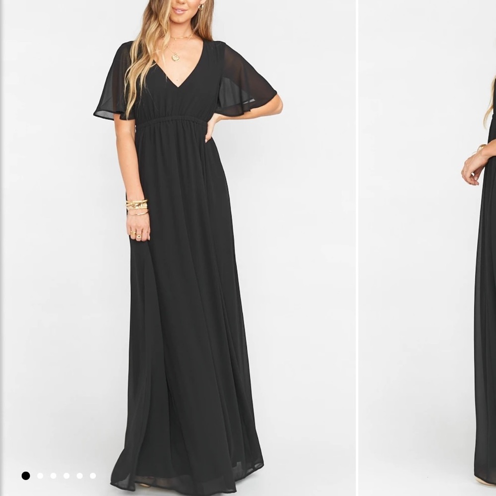 Show me your mumu black Emily Empire Maxi Dress
